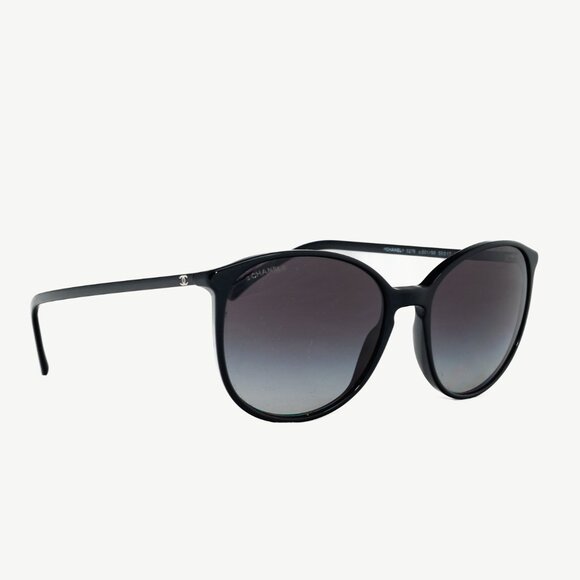 Chanel 5278 Black Micro-CC Butterfly Sunglasses - Picture 1 of 9